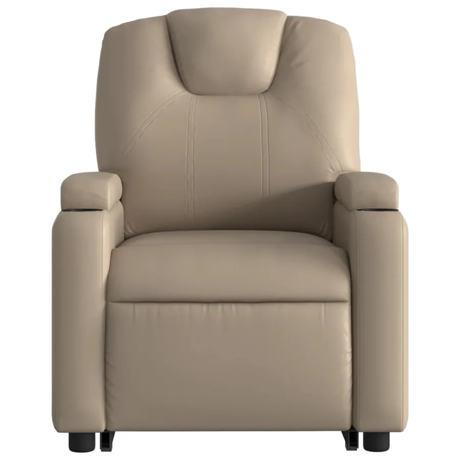 Fauteuil inclinable électrique cappuccino similicuir - 9
