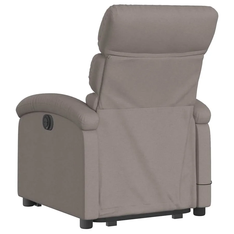 Fauteuil inclinable de massage Taupe Tissu - 5