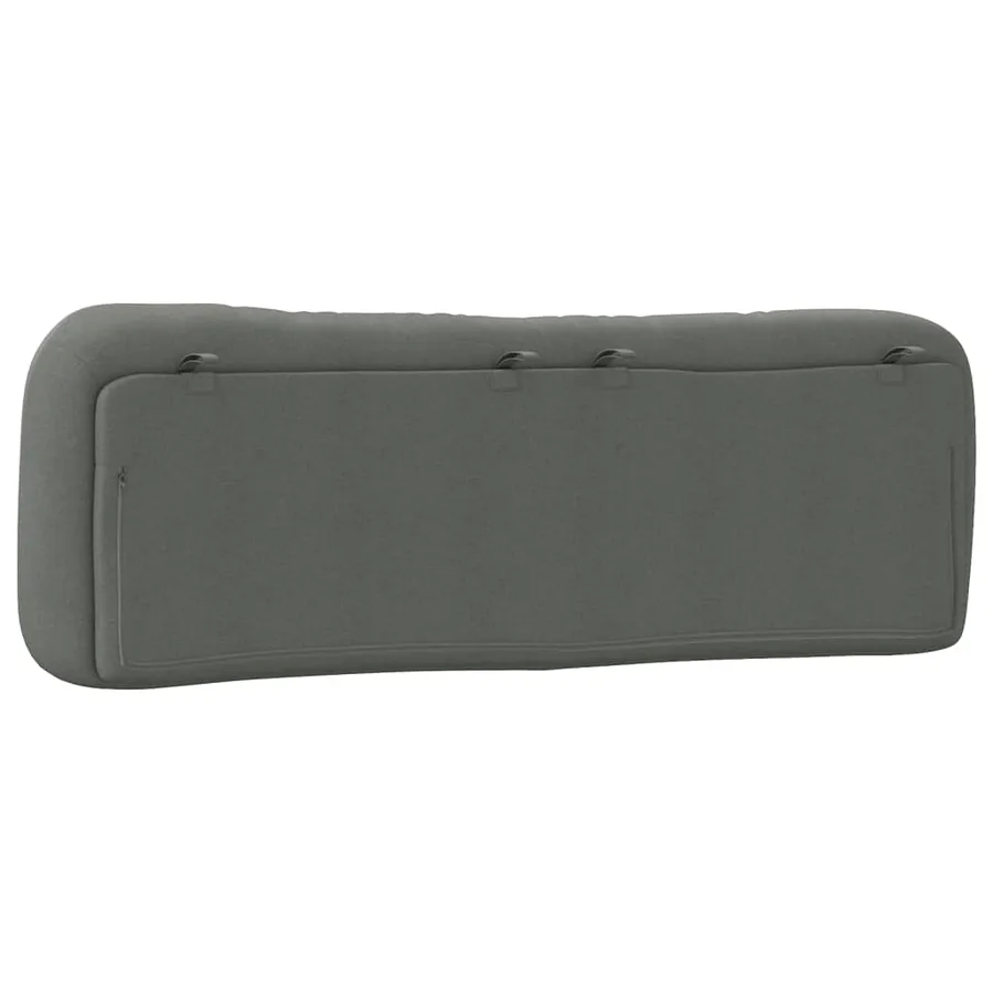 Coussin de tête de lit Hvar gris foncé 152 cm tissu - 7