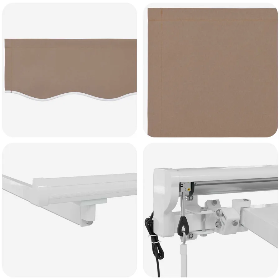 Auvent rétractable électrique Taupe 4,5 × 3 m - 4