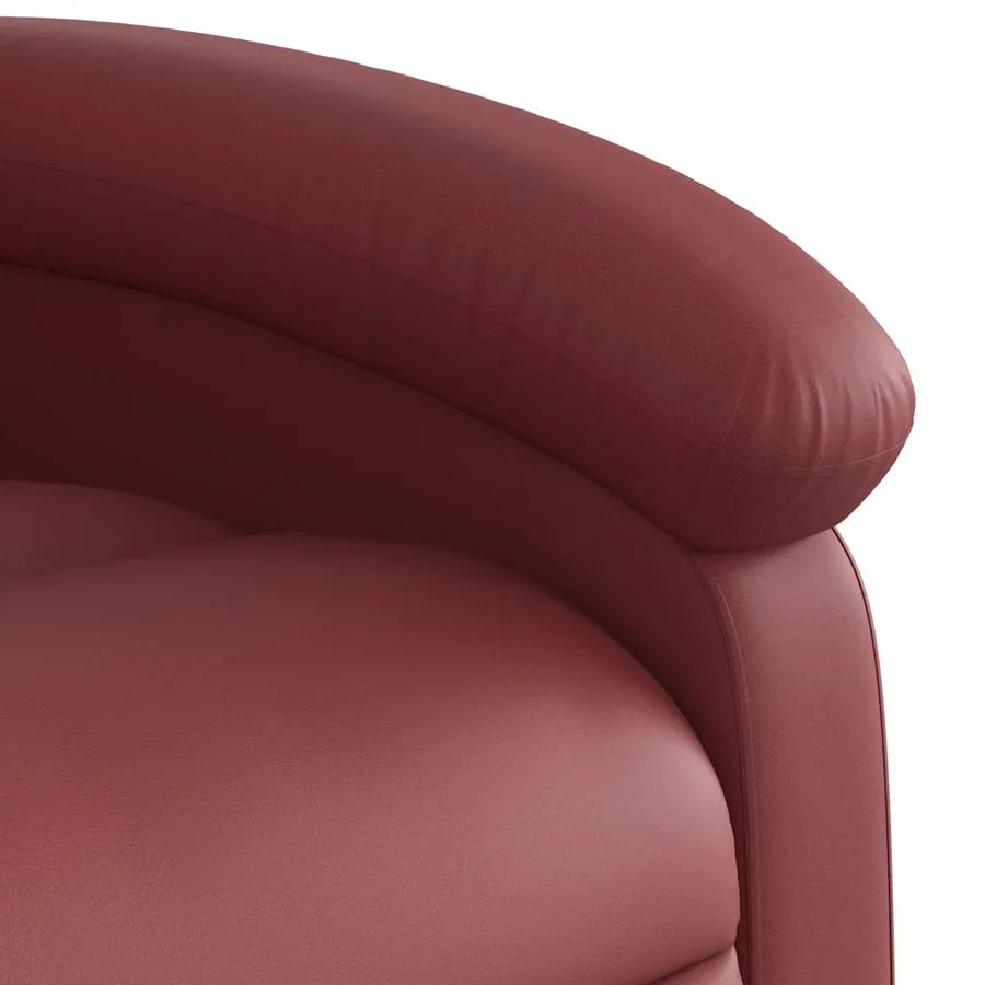 Fauteuil inclinable Rouge bordeaux Similicuir - 11