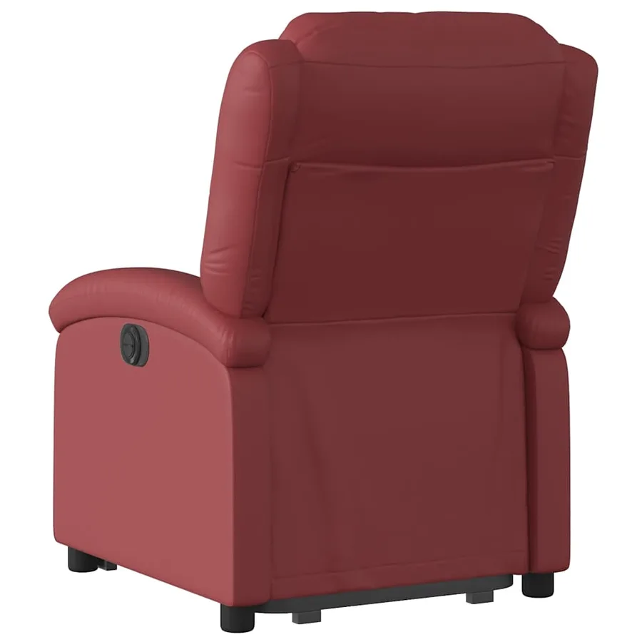 Fauteuil inclinable Rouge bordeaux Similicuir - 5
