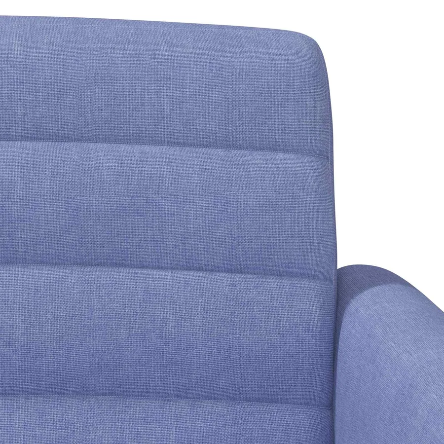 Canapé love seat avec capitonnage en boutons Bleu denim Tissu - 7