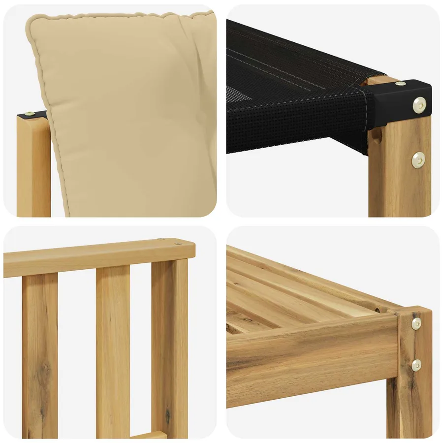 Ensemble de canapés d'extérieur 8 pcs Blanc et Beige - 6