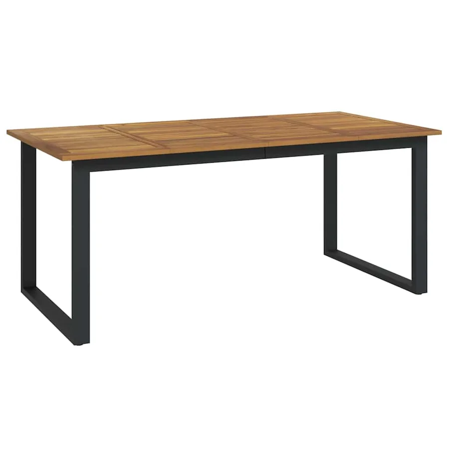 Ensemble de salle à manger pour jardin 7 pcs Gris - 6