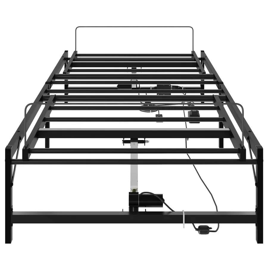 Cadre de Lit Électrique Réglable Noir 90 x 200 cm Acier - 6