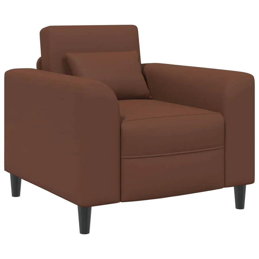Fauteuil Marron Simili cuir - 2