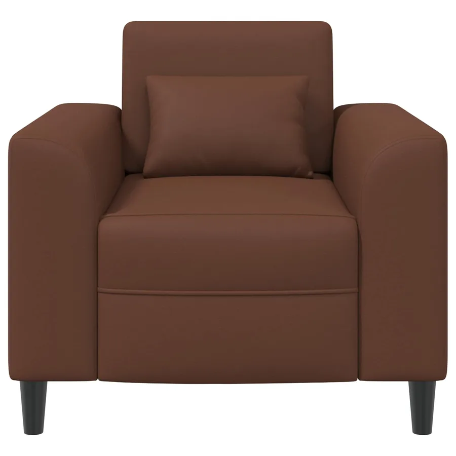 Fauteuil Marron Simili cuir - 3