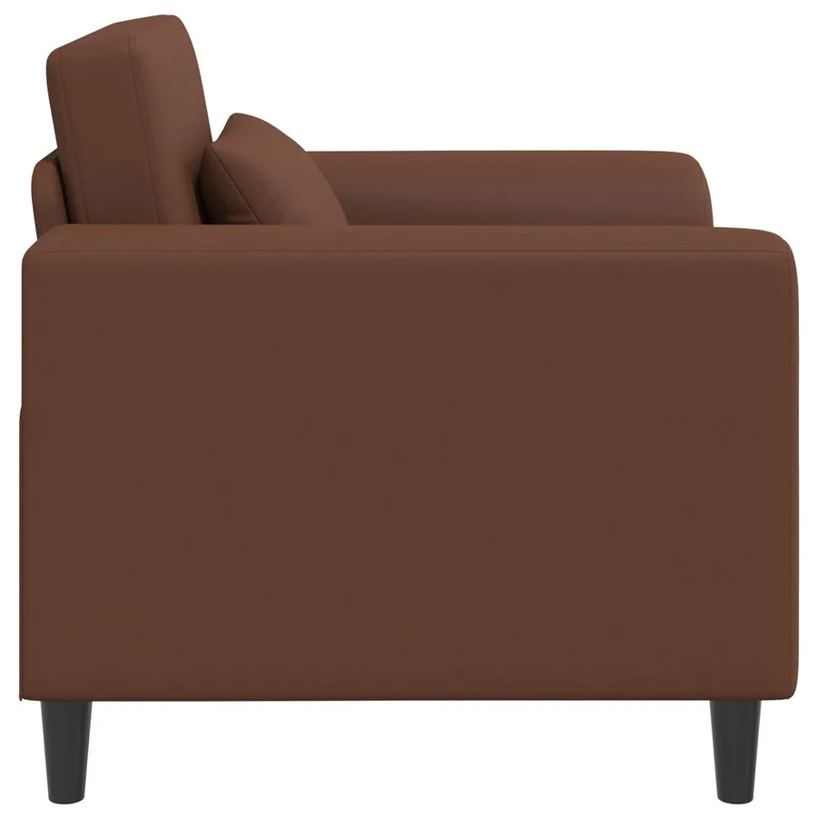 Fauteuil Marron Simili cuir - 4