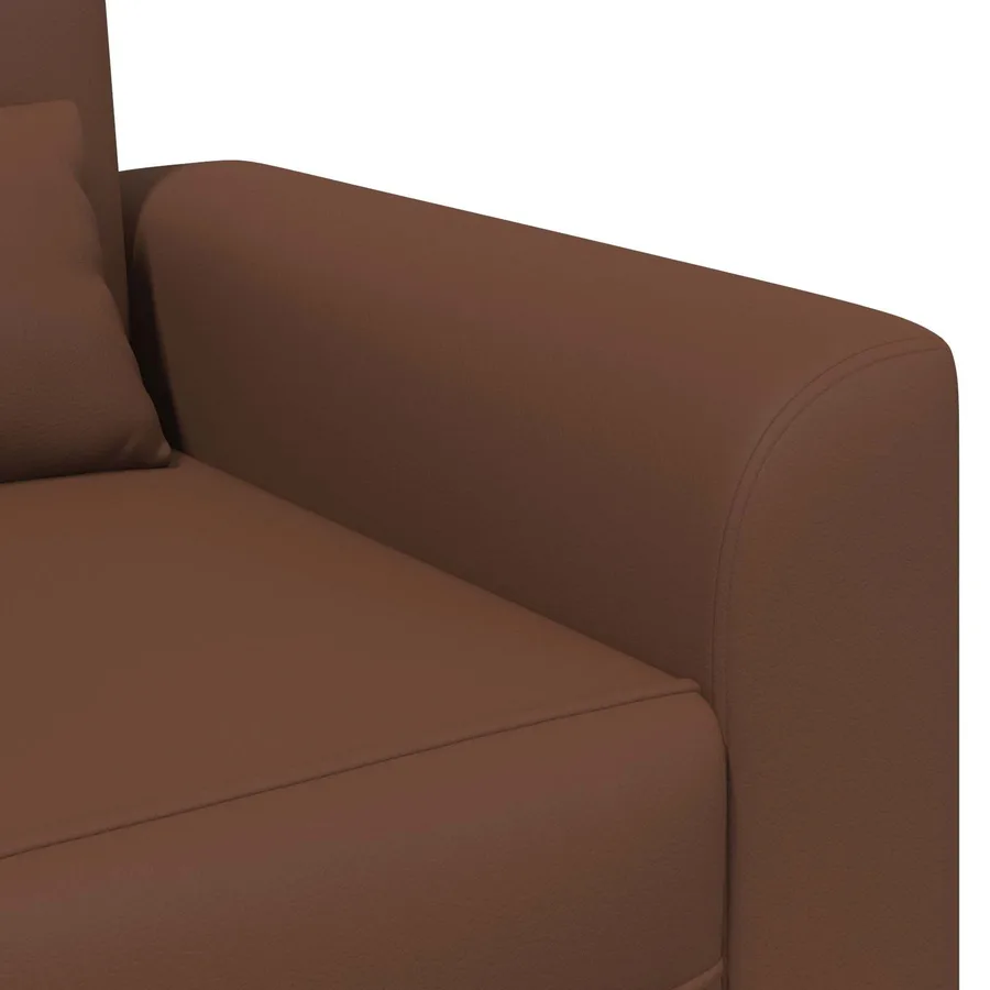 Fauteuil Marron Simili cuir - 6