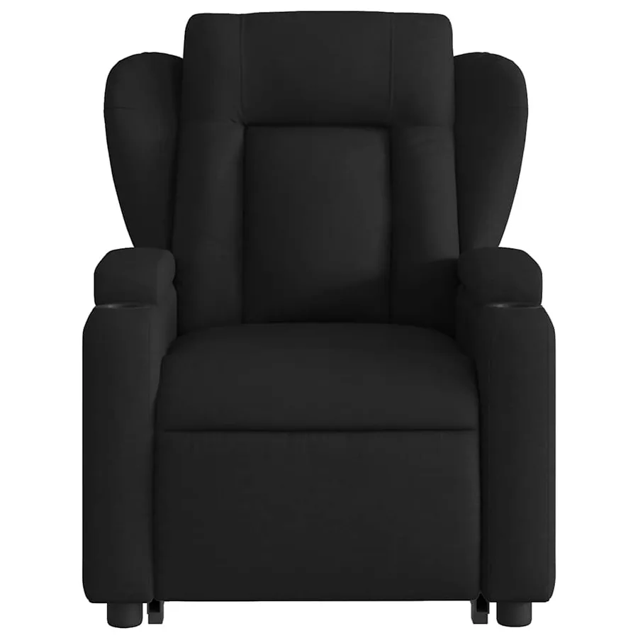 Fauteuil inclinable de massage électrique Noir Tissu - 9