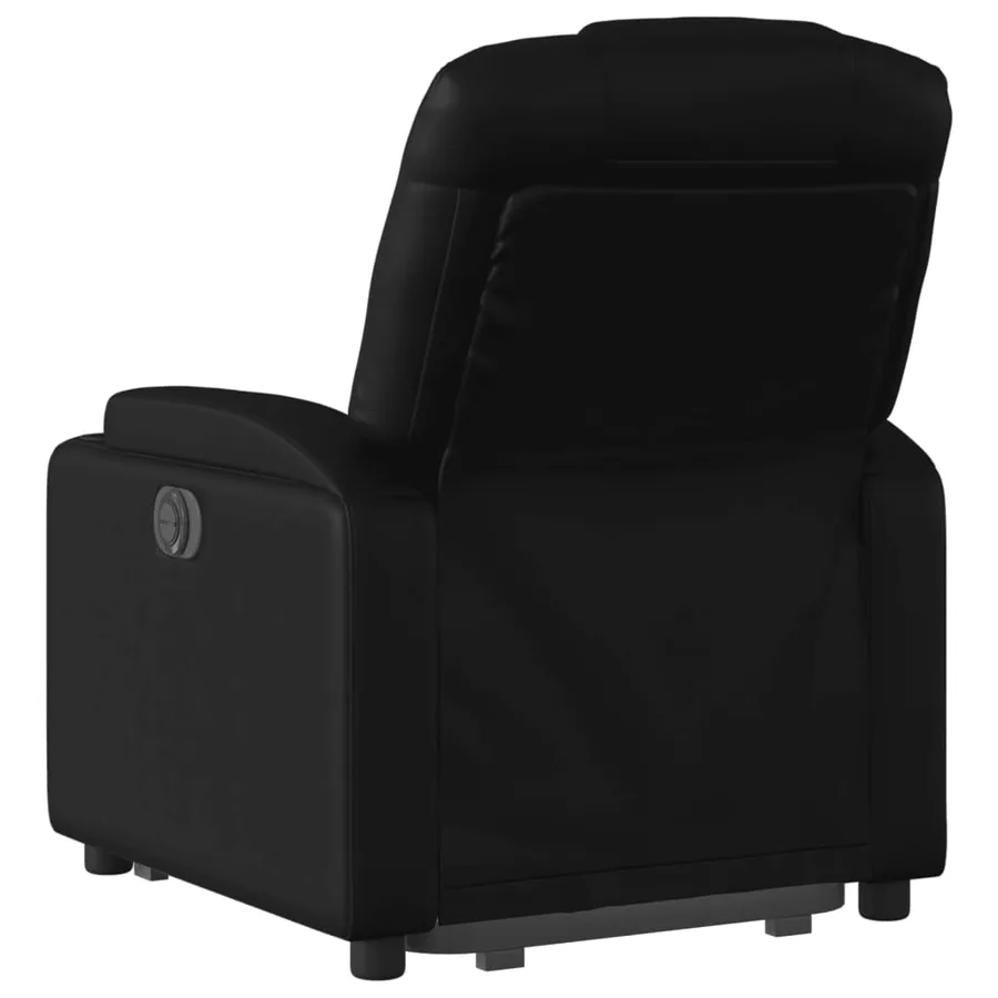Fauteuil inclinable électrique noir similicuir - 5