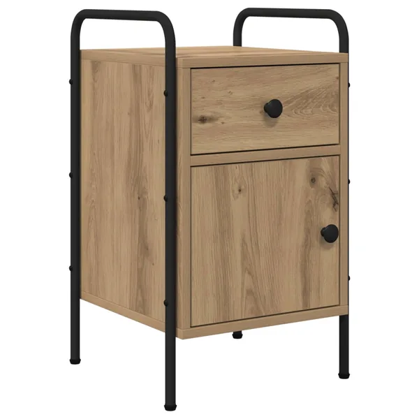Table de chevet Chêne artisanal 35 x 36,5 x 61 cm