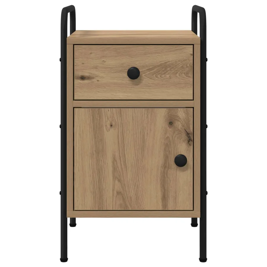 Table de chevet Chêne artisanal 35 x 36,5 x 61 cm - 4