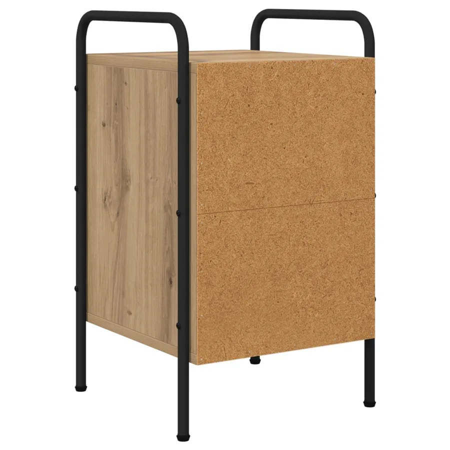 Table de chevet Chêne artisanal 35 x 36,5 x 61 cm - 6