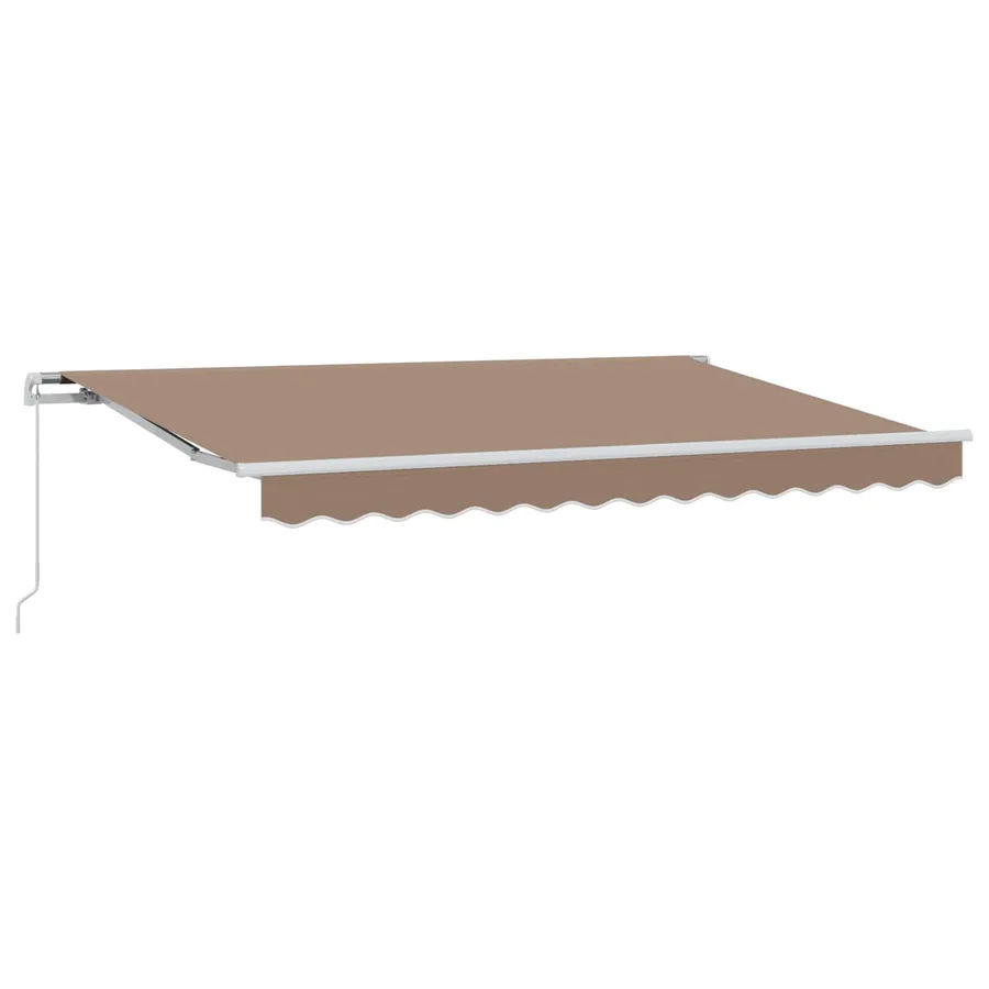Auvent Rétractable Taupe 2,5 x 2 m tissu - 2