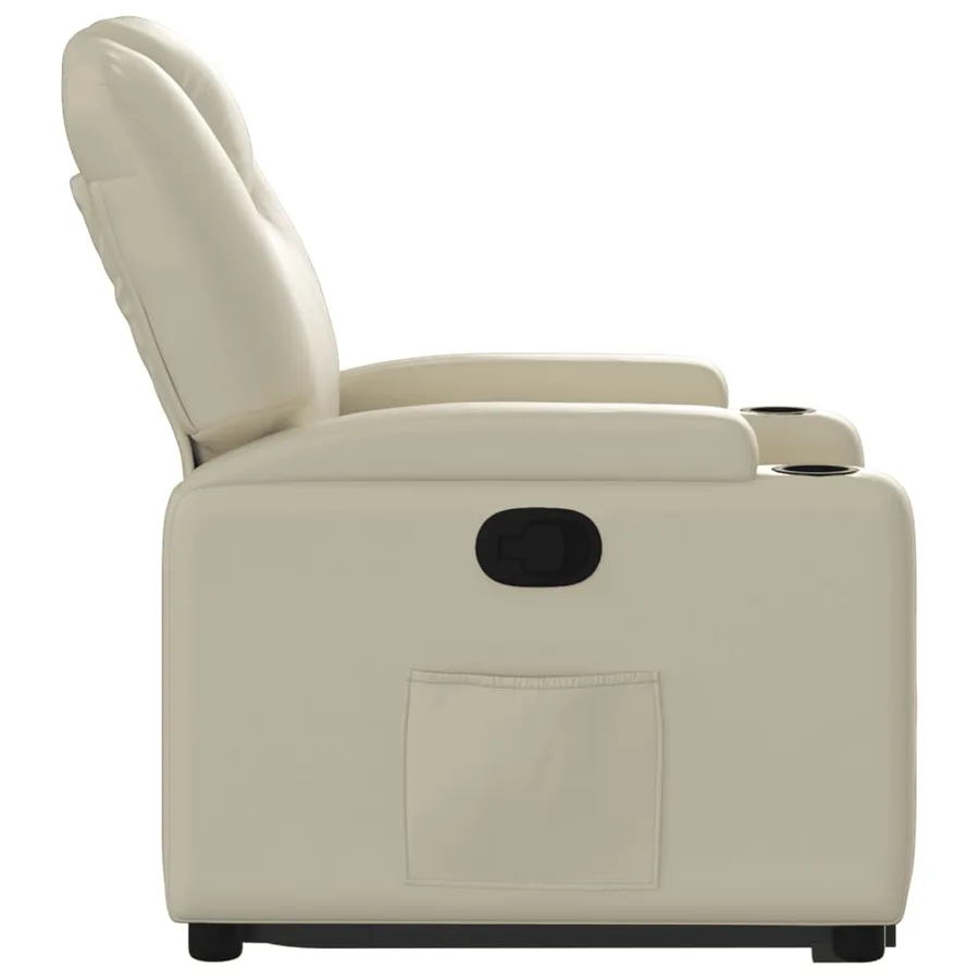Fauteuil inclinable Crème Similicuir - 10