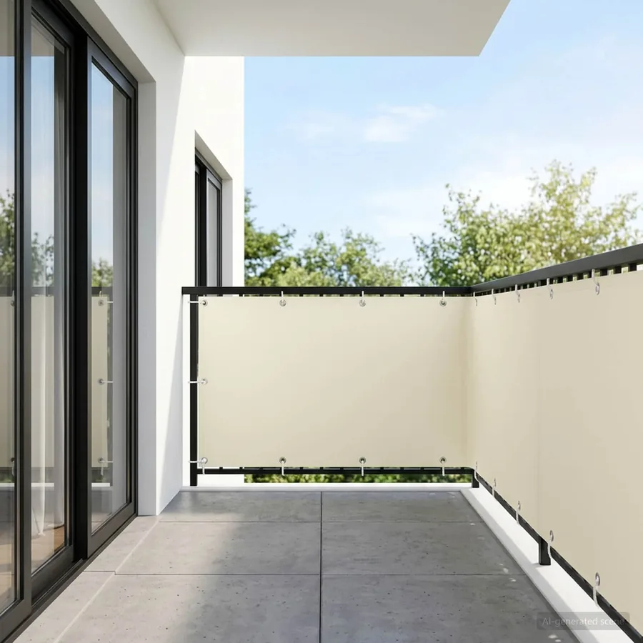 Écran de confidentialité pour balcon 1,5 x 25 m
