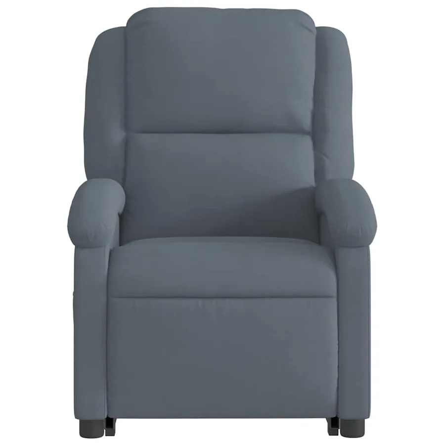 Fauteuil inclinable électrique gris foncé velours - 9