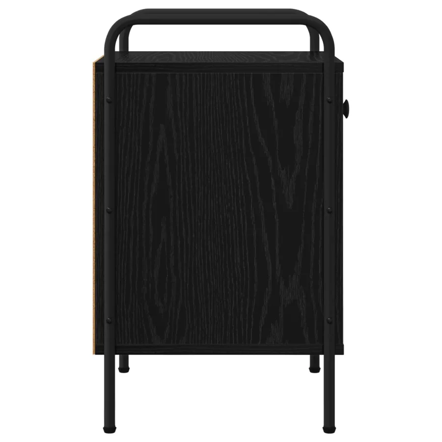 Table de chevet 2 pc Chêne noir 35 x 36,5 x 61 cm - 6