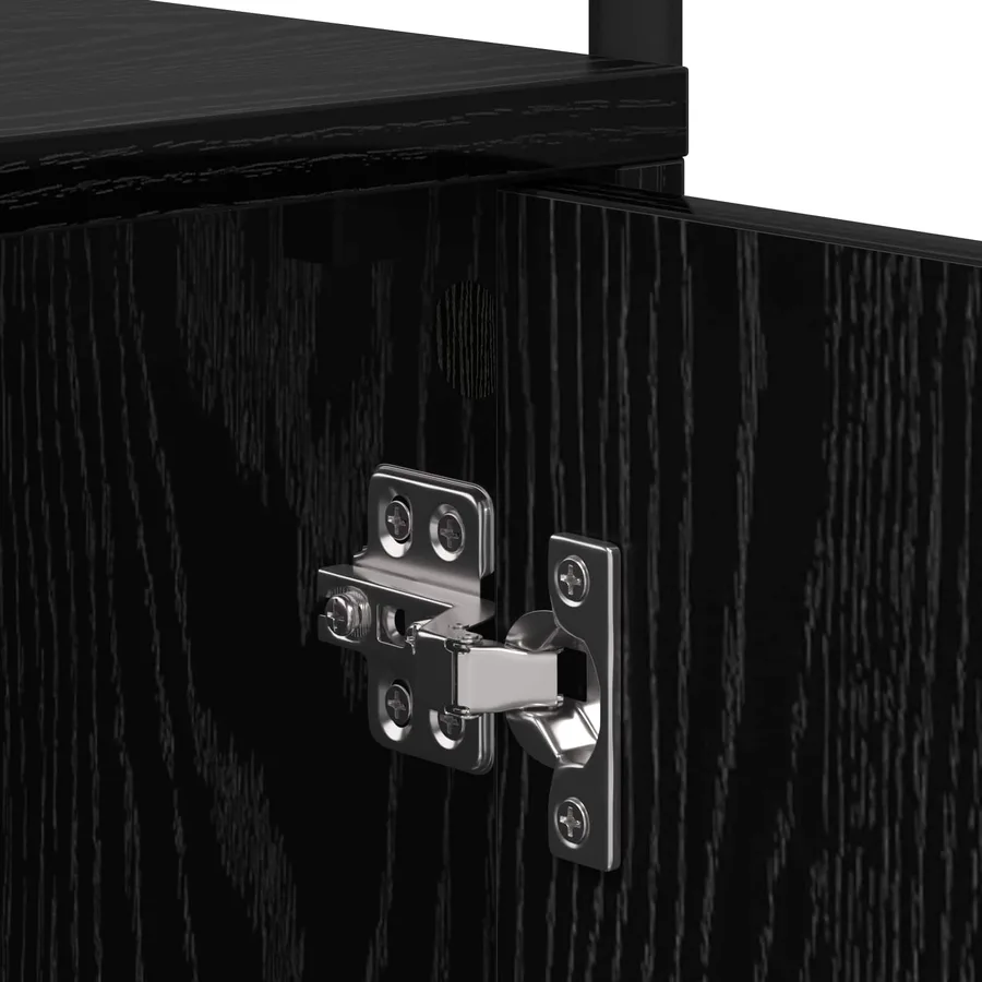 Table de chevet 2 pc Chêne noir 35 x 36,5 x 61 cm - 8