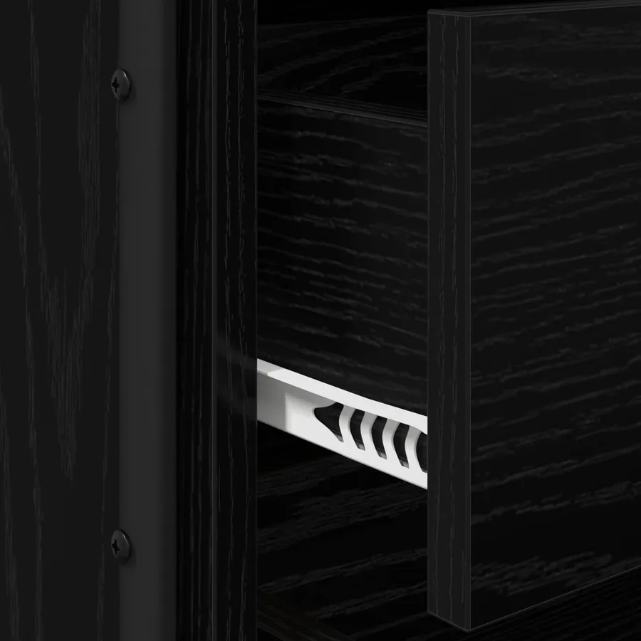 Table de chevet 2 pc Chêne noir 35 x 36,5 x 61 cm - 9