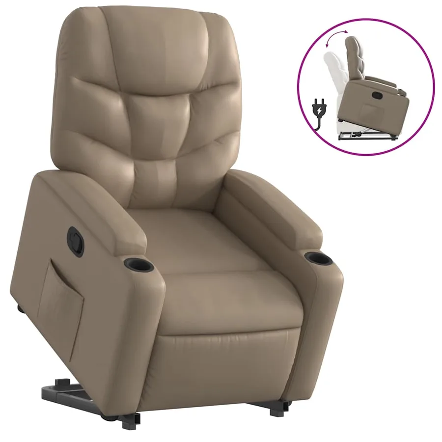 Fauteuil inclinable Cappuccino Similicuir - 2