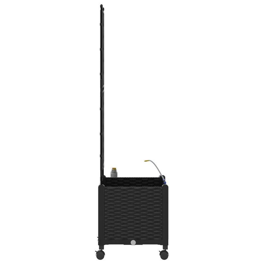 Porte-plante de jardin avec irrigation et roues Noir PP - 3