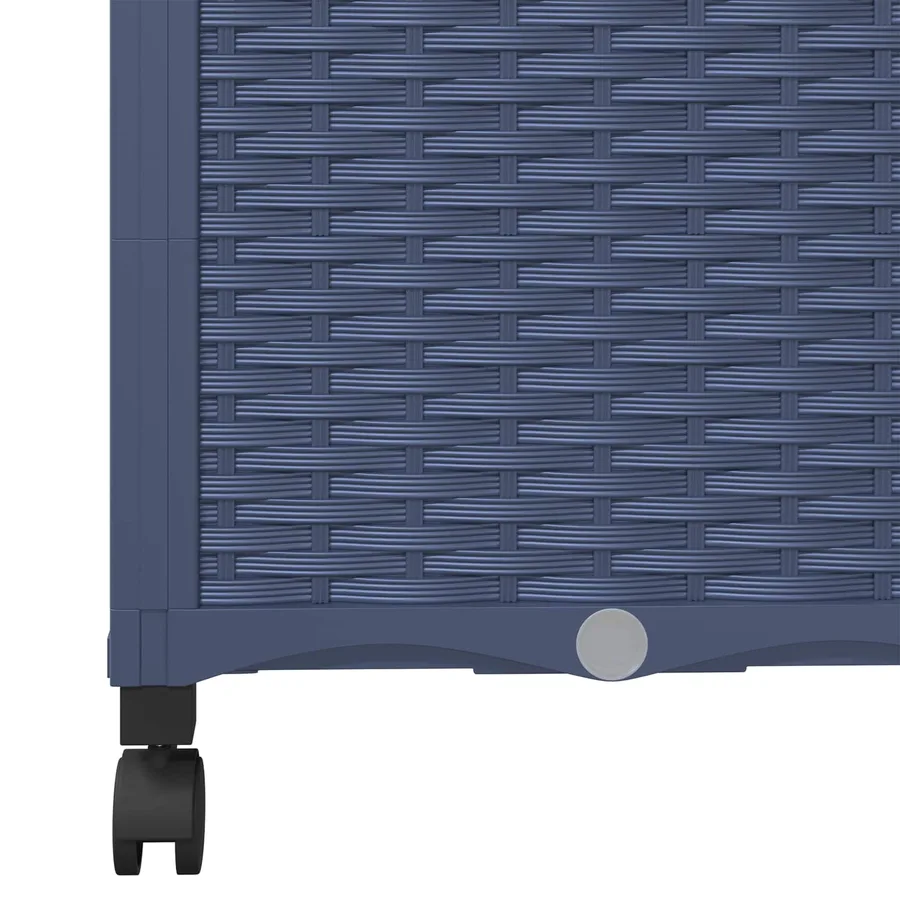 Bac de jardin avec treillis et roues Gris Bleu 80 x 40 x 146 cm - 6