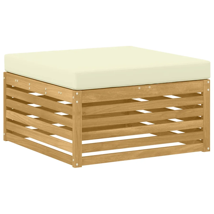 Ensemble de canapés d'extérieur 7 pc Blanc et crème - 3