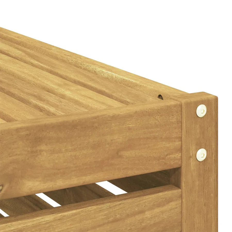 Ensemble de canapés d'extérieur 6 pc Blanc Bois d'Acacia Massif - 7