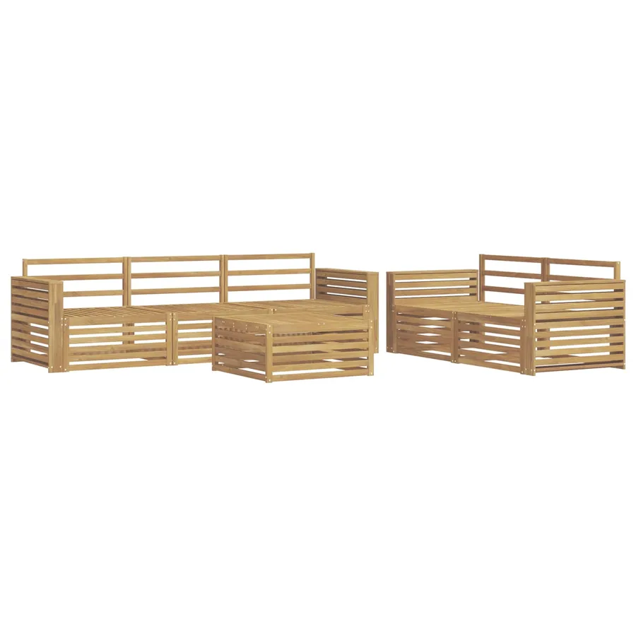Ensemble de canapés d'extérieur 6 pc Blanc - 2
