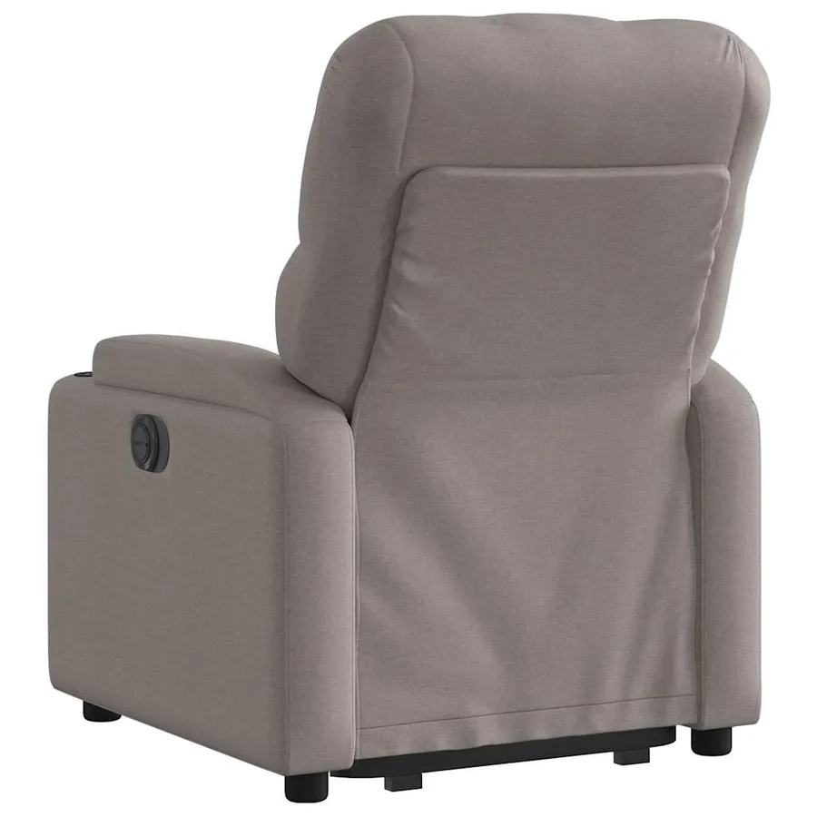 Fauteuil inclinable électrique taupe tissu - 5