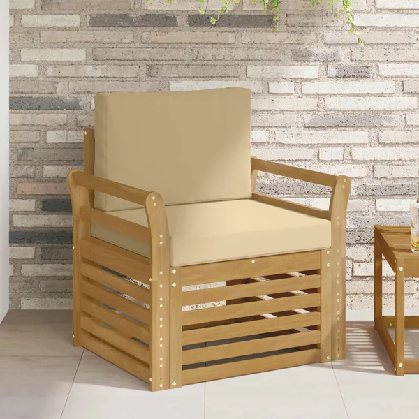 Ensemble de canapés d'extérieur Polyester Blanc