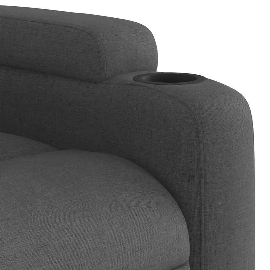 Fauteuil inclinable Gris foncé Tissu - 11