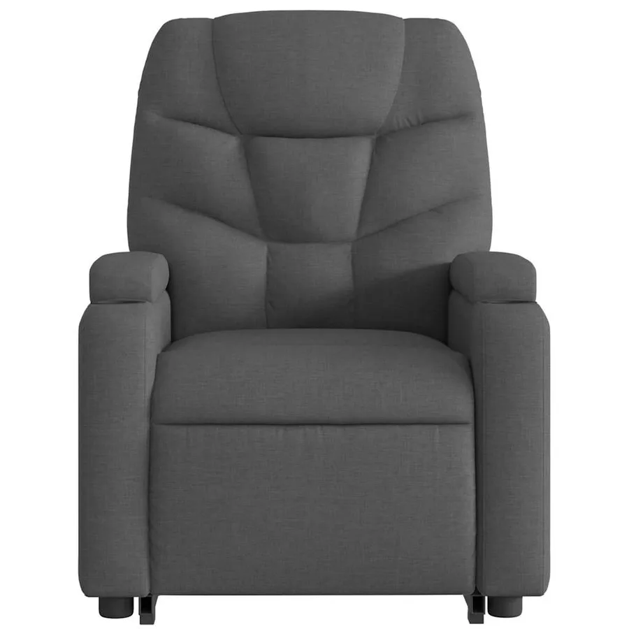 Fauteuil inclinable Gris foncé Tissu - 9