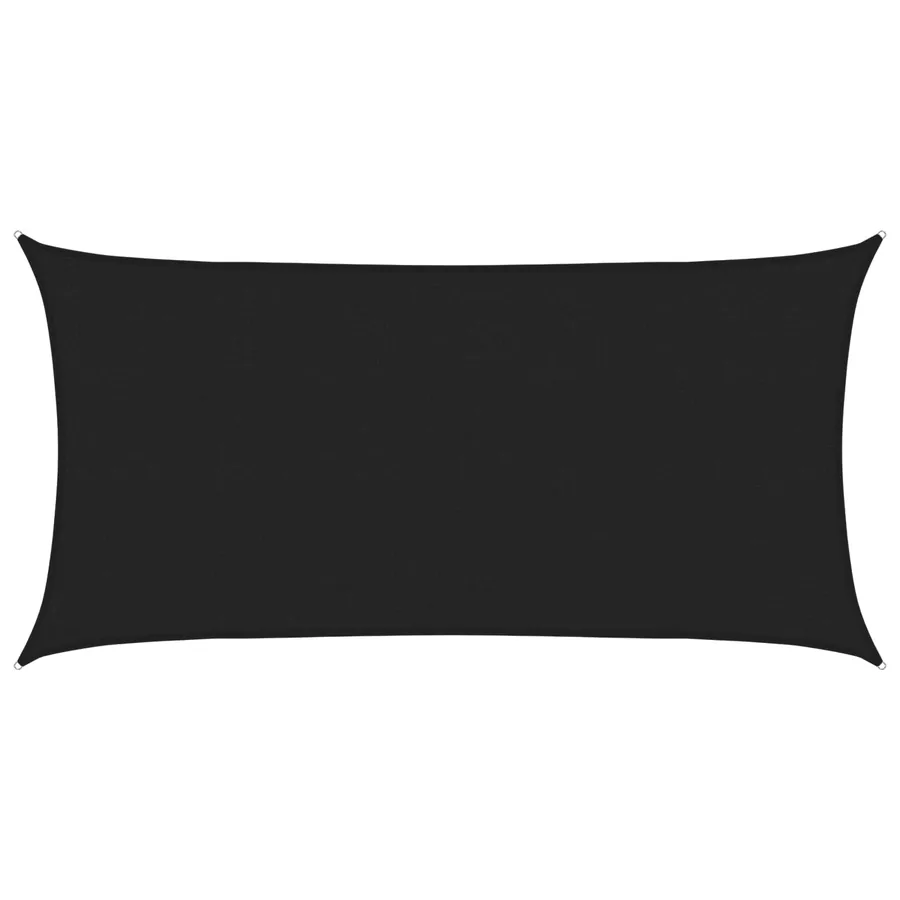 Voile d'ombre Noir 2,5 x 6 m HDPE