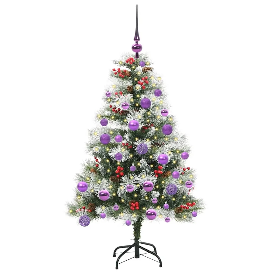 Sapin de Noël artificiel Vert et blanc 120 cm - 3