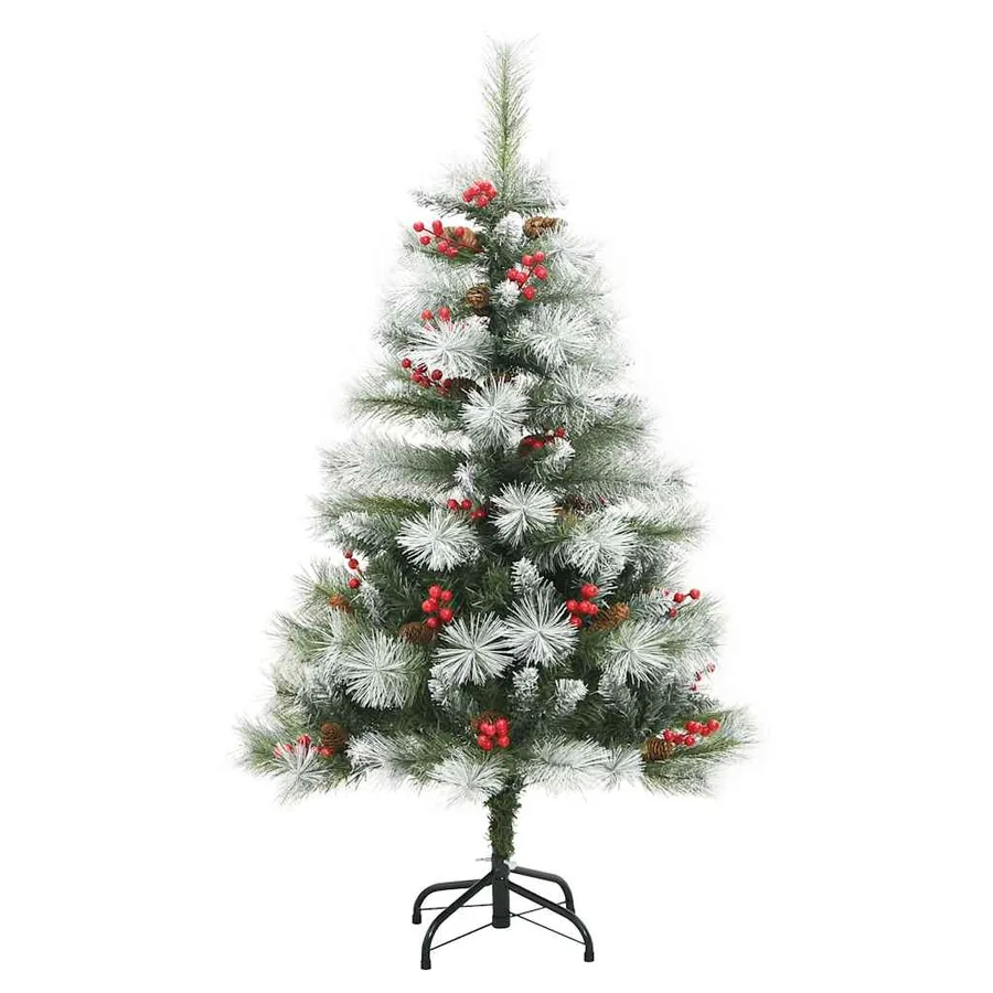 Sapin de Noël artificiel Vert et blanc 120 cm - 5