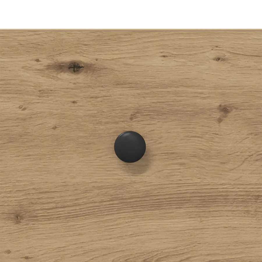 Table de chevet 2 pc Chêne artisanal Bois d'ingénierie - 9