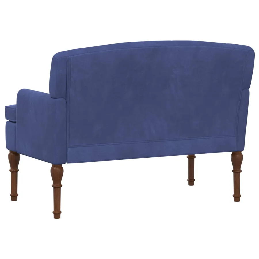 Canapé love seat avec capitonnage en boutons Bleu police - 5