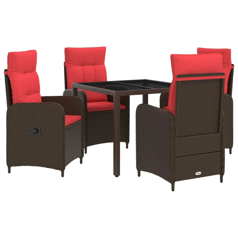 Ensemble de repas extérieur 5 pcs polyrotin - 2