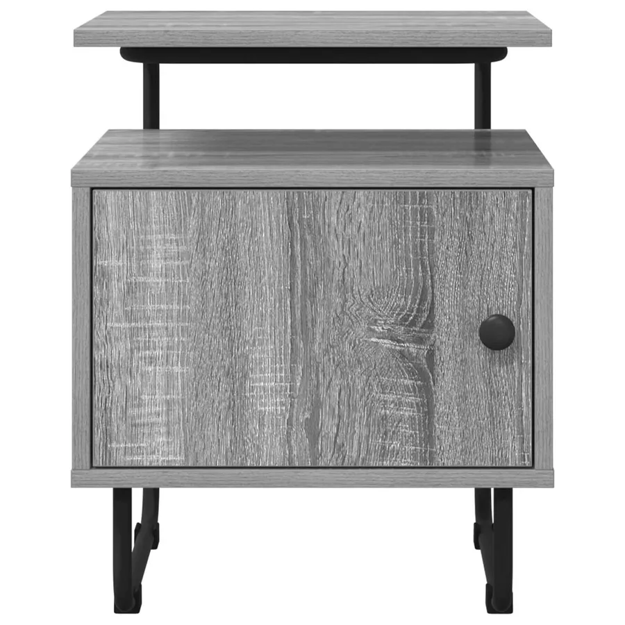 Table de chevet Sonoma gris Bois d'ingénierie - 4