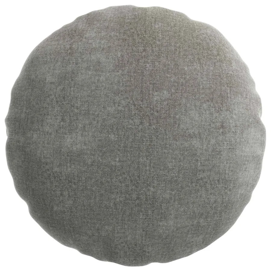 Housse de coussin 2 pcs HEERLEN Gris foncé Ø 40 cm - 2