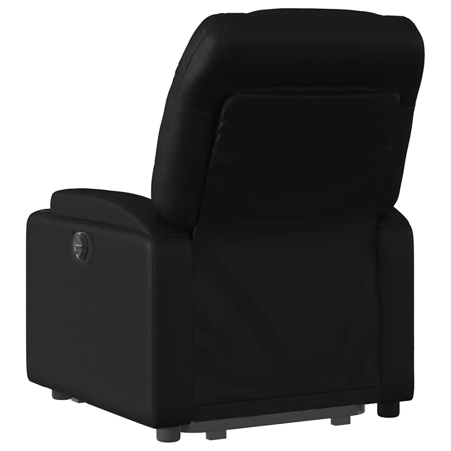 Fauteuil inclinable électrique noir similicuir - 5