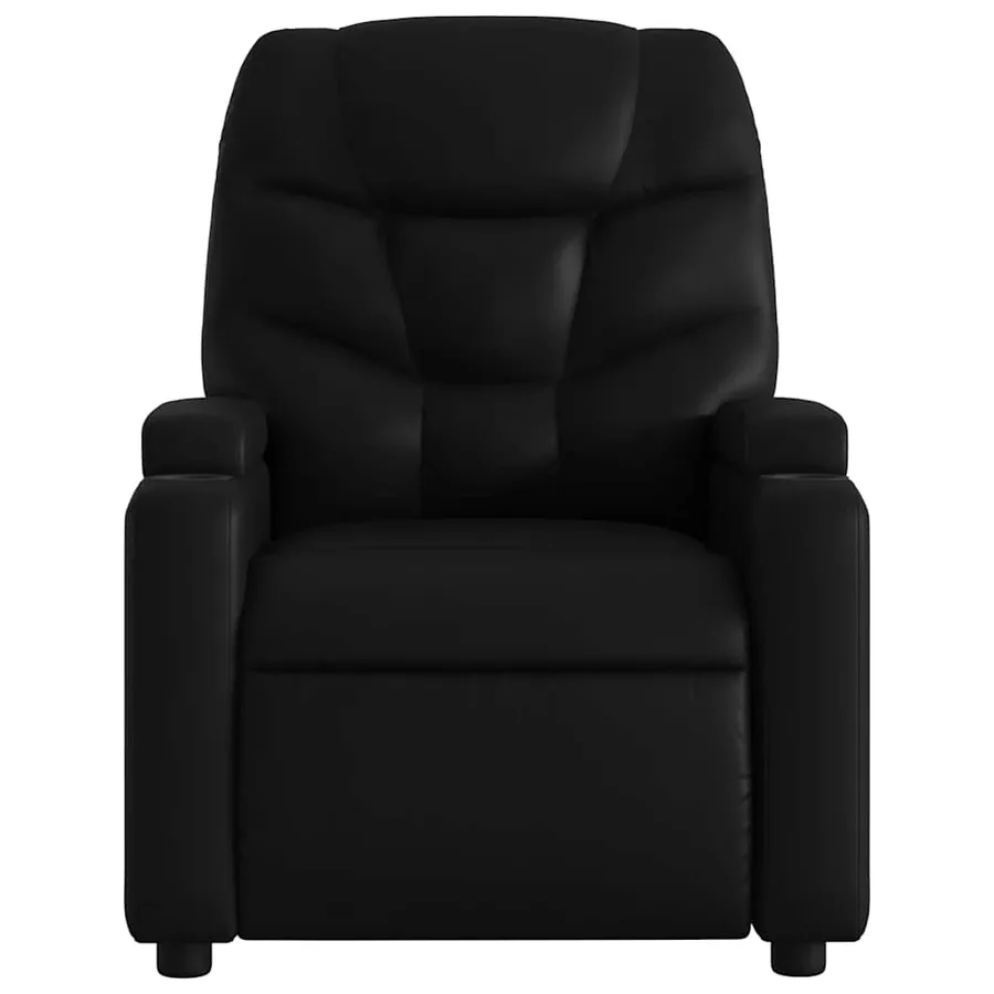 Fauteuil inclinable électrique noir similicuir - 9