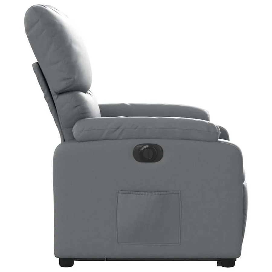 Fauteuil inclinable électrique gris similicuir - 10