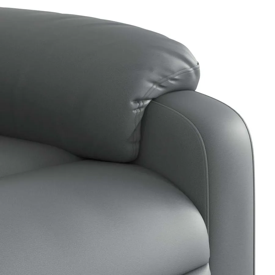 Fauteuil inclinable électrique gris similicuir - 12