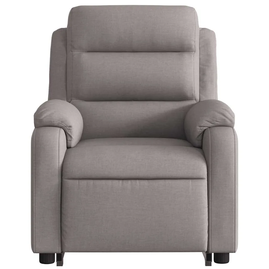 Fauteuil inclinable de massage Taupe Tissu - 9