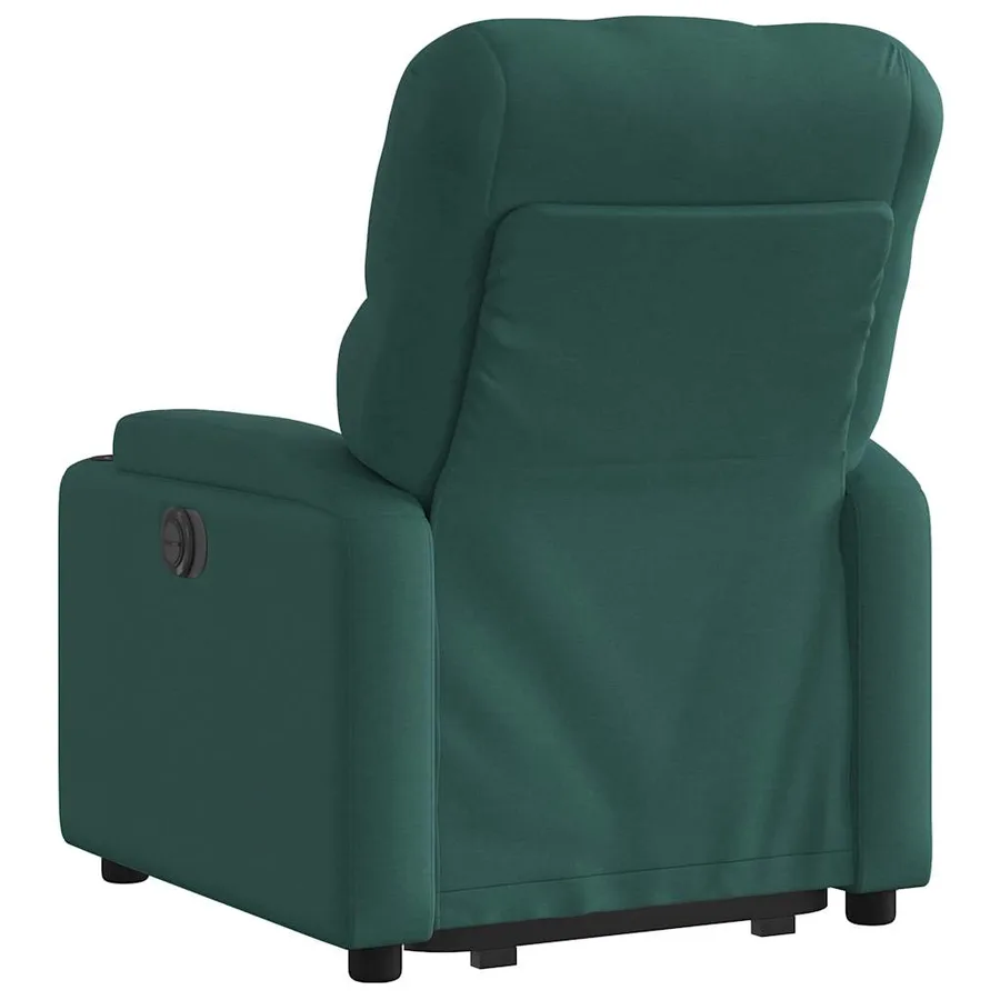 Fauteuil inclinable vert foncé tissu - 5